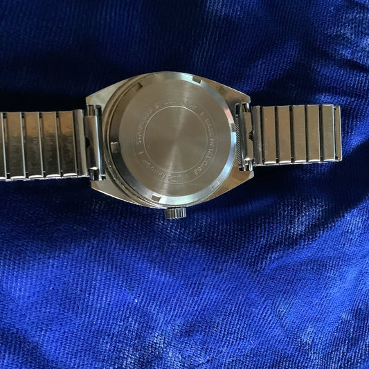 vintage lucerne mens watch Blue Center Dial