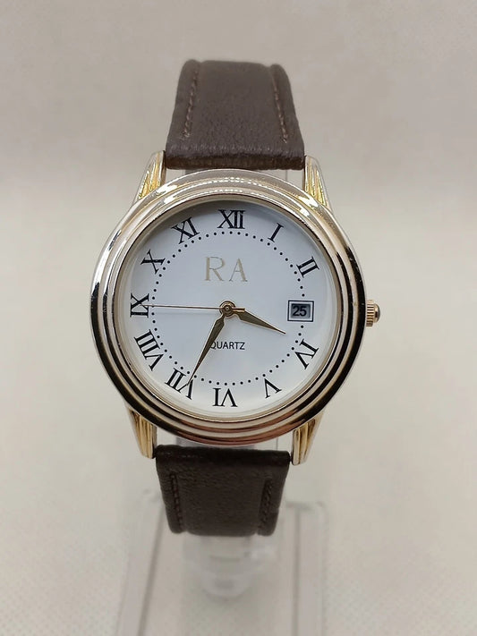 RA Men's Quartz Watch, Working, New Battery, Nice Used Condition, Time & Date